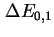 $ \Delta E_{0,1}$