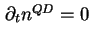 $ \partial _t n^{QD} = 0$