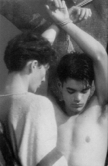 Vallier and Simon in Saint Sebastian's pose