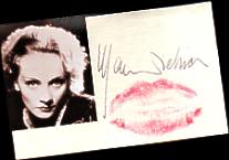 Kiss of MARLENE DIETRICH