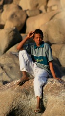 Local boy on the banks of the Nile - Aswan