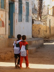 Best friends after a day at school - Nubian Village, Aswan