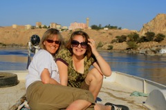 Carol & Maddy float the Nile - Aswan, Egypt