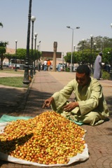 Street vendor in Aswan