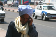 You can't escape modern technology - Aswan, Egypt