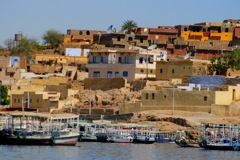 View of shore near Philae Temple - Aswan