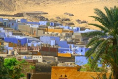Colorful Westbank Nubian Village in Aswan