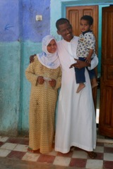 Samee and his children - Mese and Abdul