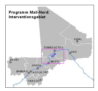 Mali-Nord Interventionsgebiet