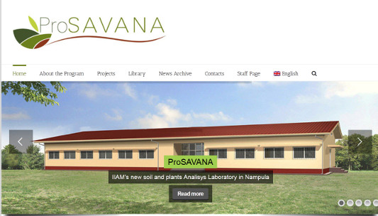 Screenshot ProSavana-Website