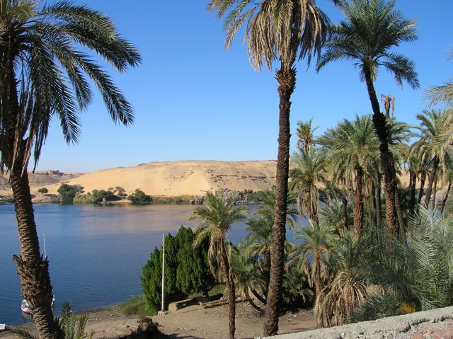 View to Nile in front of the house of Mustafa