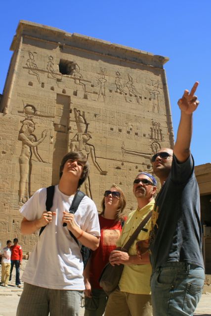 Getting a tour with Mohammed - Philae Temple - Aswan