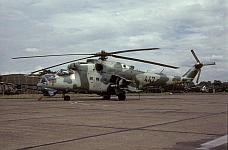 Mi-24D, Werksnummer 110164, Indienst 15.06.1981, im HG-54, Bundeswehr-Kennung: 96+28, ab April 1991 in der HFS-80, 1995 nach Ungarn in die "MHRC "Magyar Legiero", Flugplatz Szentkialyszabadja