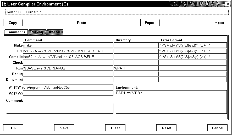 Konfiguration pcGrasp